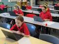 Soldiers Point Public School Year 5 students put their knowledge to the test for Naplan. Picture supplied 