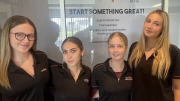 Aspiring nursing students Lila Bell, Lexie Anderson, Allie Pike and Grace Langdon. Picture supplied