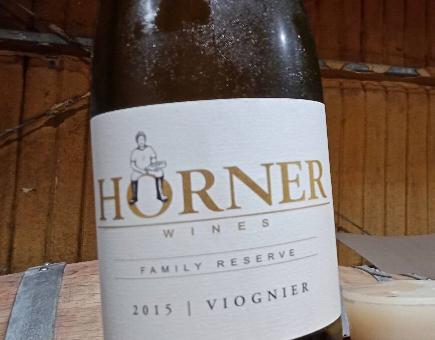 A Horner red: 2015 Viognier.