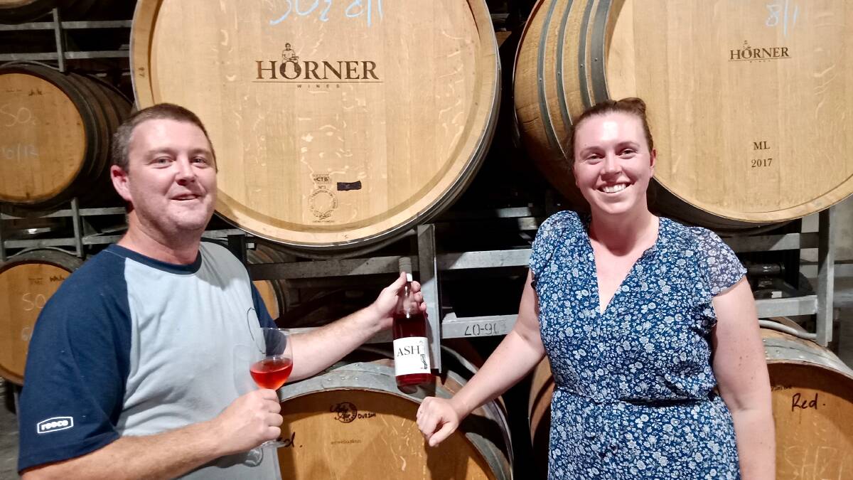 New beginnings: Ashley and Lauren Horner at their new winery in the Hunter Valley.