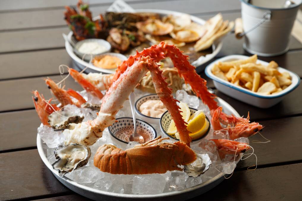 THOUGHTFUL: There are four seafood platters to choose from. 