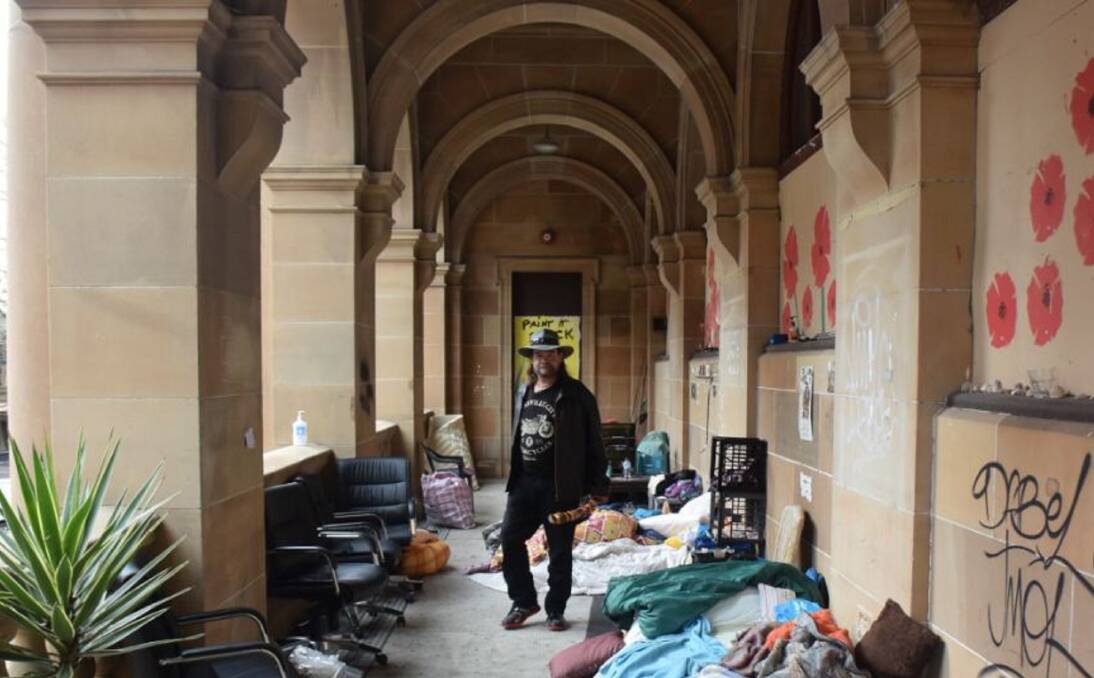 POST OFFICE PATRIARCH: A new funeral fund for homeless people was inspired by the late Kevin Coady, who was considered a father figure to those sleeping rough at the old Newcastle post office. Picture: Matthew Kelly