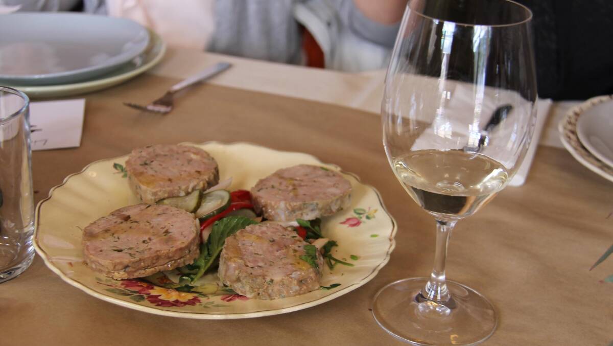 Wild-rabbit-and-pork terrine … one of the highlights at the Slowfox Wines’ long lunch. 