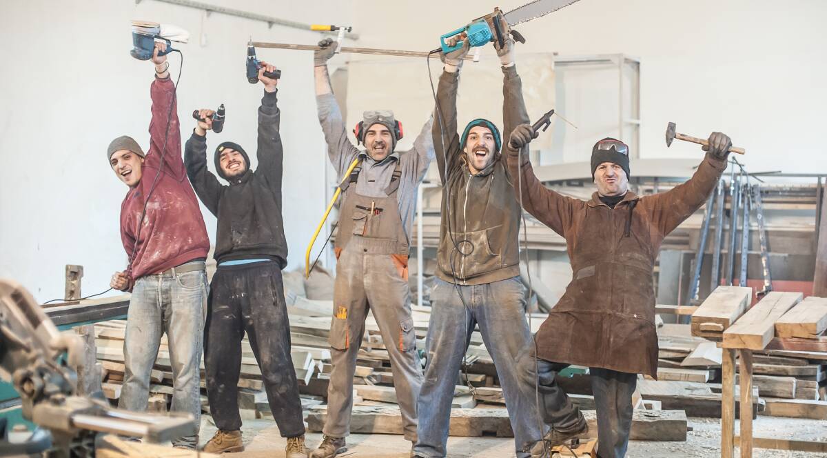 BUSY:  Joining a club, like this woodworking group above, enables you to build relationships with others.
