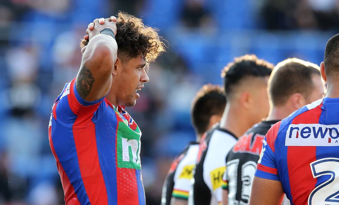 BUNNY HOP: Queensland Origin star Dane Gagai has confirmed that he will leave the Knights at the end of the season. Picture: Getty Images