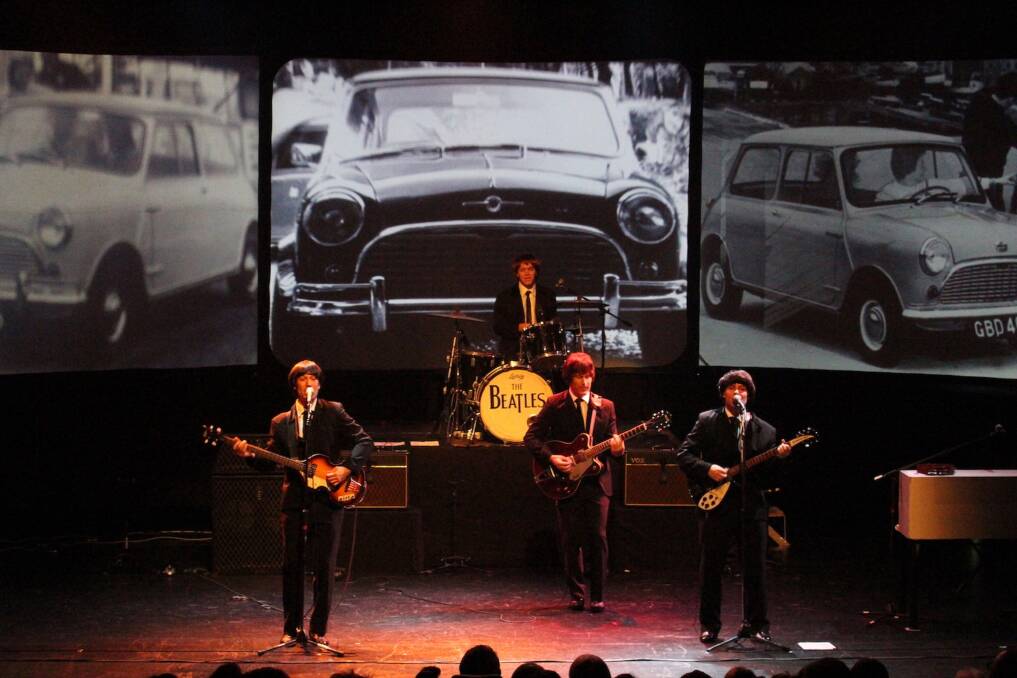 DAY TRIPPERS: Cameron Charters has travelled to New Zealand, Canada and South Africa with Beatlemania On Tour.