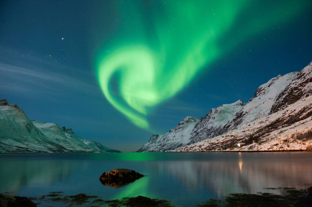 The polar lights in Norway. Picture Shutterstock