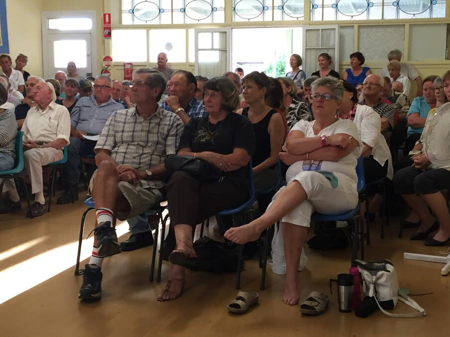 SUPPORTIVE: Dungog residents at a recent community meeting to discuss a merger with Port Stephens.