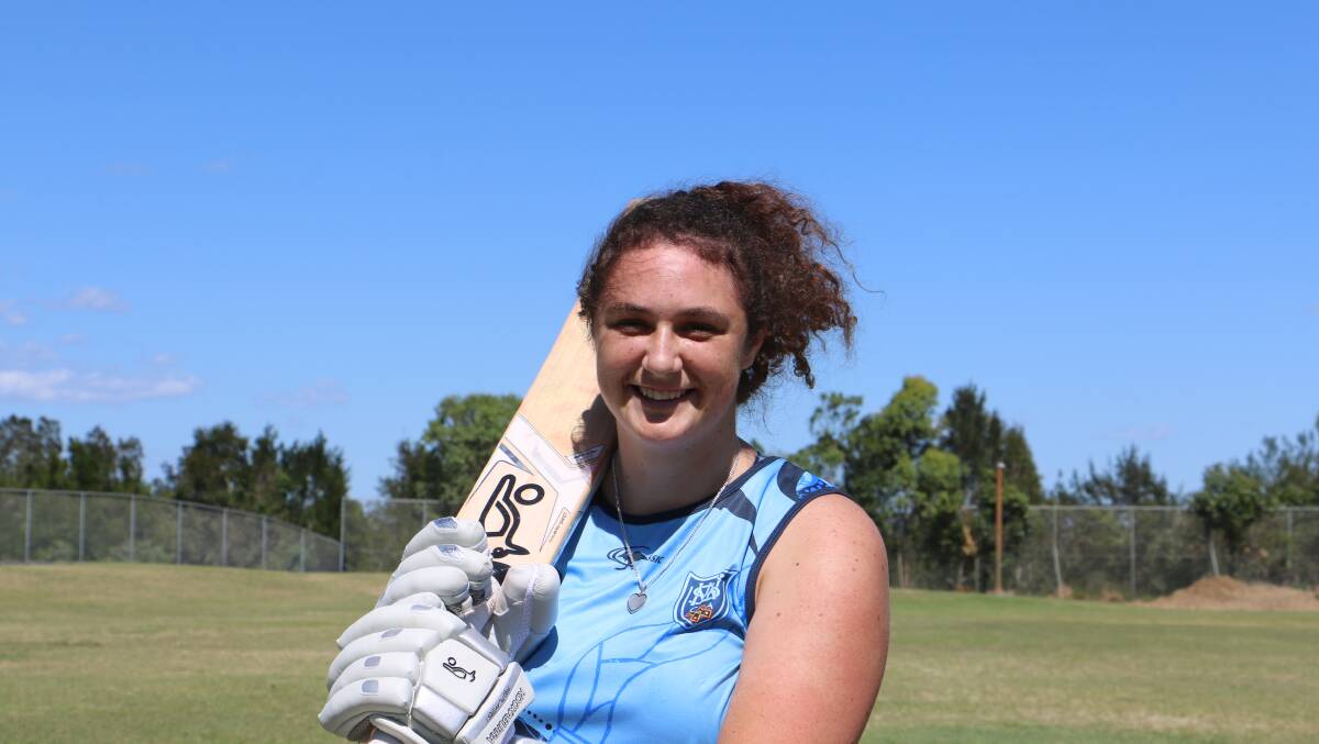 ALL-ROUNDER:  Nelson Bay cricketer Jemma Astley, 19, is a star on the rise. Photo: Kia Woodmore 