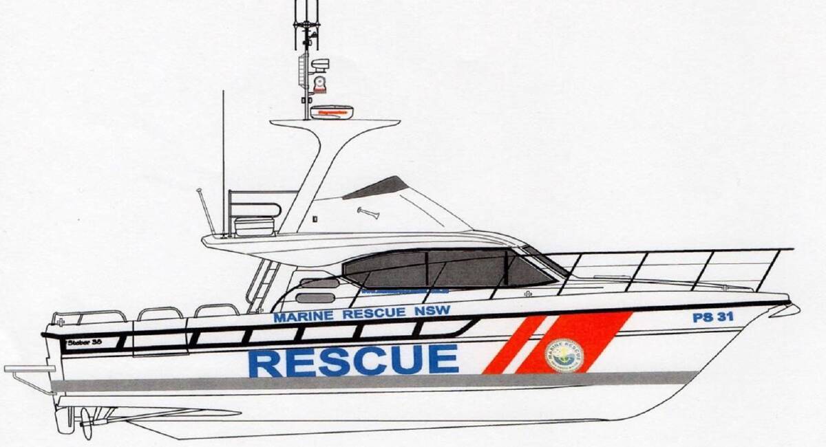 DELIVERY LOOMING: The John Thompson will soon be launched at Taree and will replace the Danial Thain at Port Stephens Marine Rescue.
