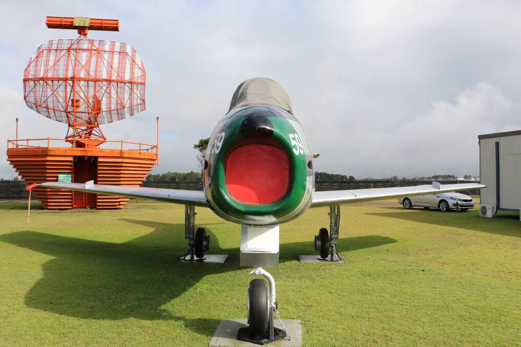TAKE COVER: Port Stephens Council has put $2000 toward some protection for the restored Bettles Park Sabre, now at Fighter World. Picture: Ellie-Marie Watts