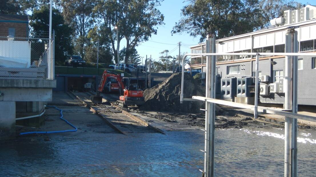 SLIPWAY CONTAMINATION: Some of the sediment excavated from the Soldiers Point Marina that rang alarm bells for the NSW EPA. Picture: Supplied