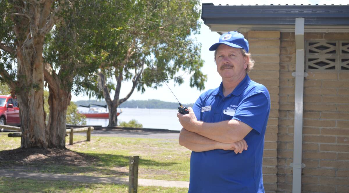 RADIO SUPPORT: Marine Rescue Lemon Tree Passage unit commander Richard Osborne said a new radio base could feasibly sit atop the toilet block at Henderson Park.