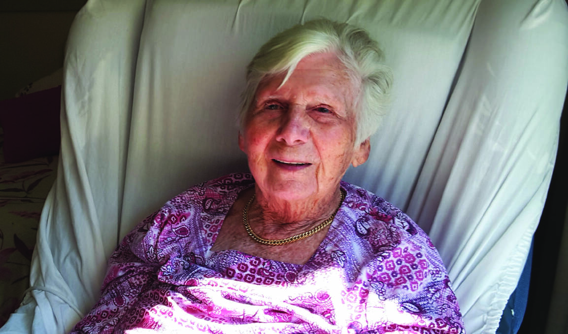 MILESTONE: Mary Wilkins from Corlette is set to turn 100 on November 1. It will be her 64th birthday in Australia after emigrating from England with her young family in 1953. Picture: Supplied