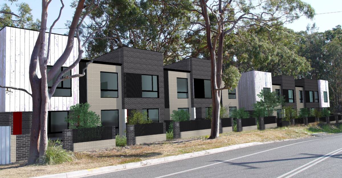ARTIST'S IMPRESSION: What the 12 units on Tanilba Road are expected to look like. The property will be listed with DA approval for expressions of interest.