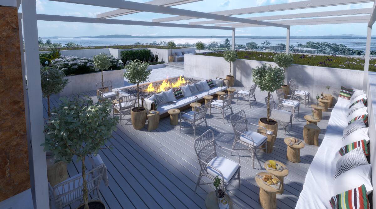 VIEWS: What the roof top garden at the Ascent Apartments on Church Street is expected to look like.