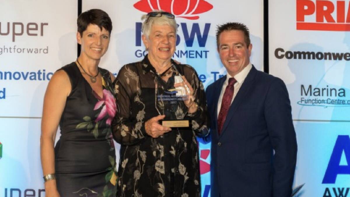 BEST IN CLASS: Port Stephens MP Kate Washington with Tilligerry Habitat Association president Fran Corner and Minister for Tourism Paul Toole. Picture: Awards Australia