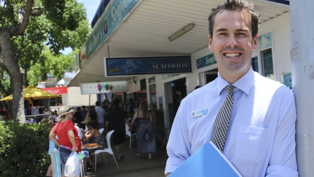 POSITIVE TAKE: The state government has listed Nelson Bay as a strategic centre for future residential and business development. Tomaree Business Chamber president Ryan Palmer has welcomed the move. Picture: Fairfax