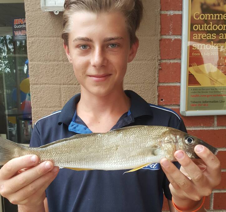 CHAMP: Josh Croker won the Under 15s category with this  450 gram sand whiting. Picture: Supplied.