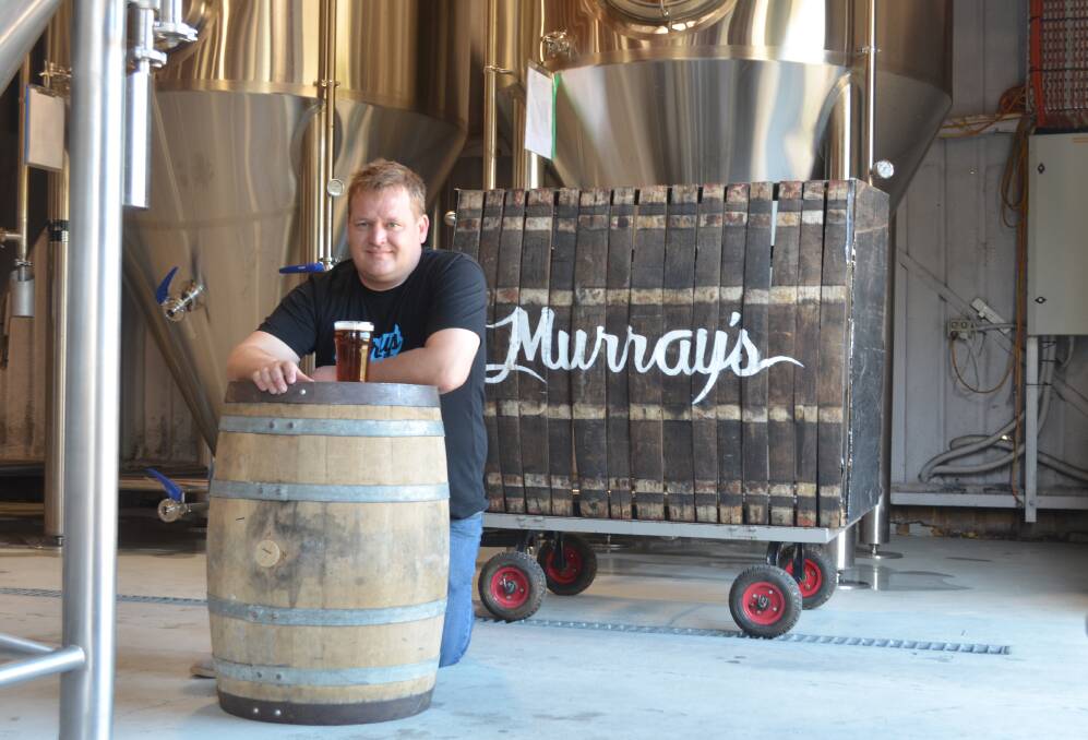 FLAVOUR-PACKED: Murray's production manager Alex Tucker needed a trolley to carry the ingredient-heavy Paddington brew to GABS. Picture: Sam Norris