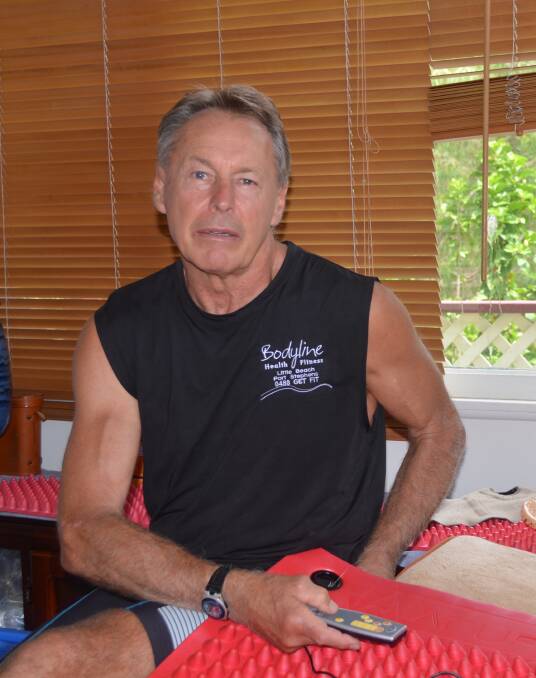 QUIETLY OPTIMISTIC: Tomaree Peninsula Parkinson’s Support Group president Lee Anlezark spends every hour of every day on his shaker mats. Picture: Sam Norris