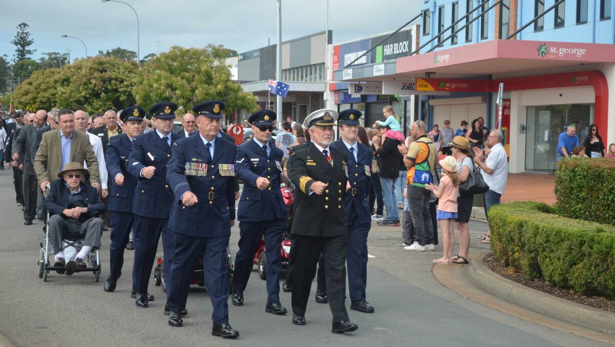 Photos from the Raymond Terrace and Nelson Bay Anzac Day marches. Pictures by Sam Norris and Ellie-Marie Watts.