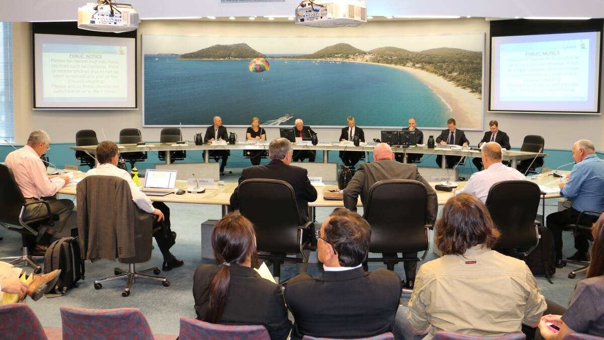 CHAMBER DEBATE: A file photo of the Port Stephens Council chambers, 2014.