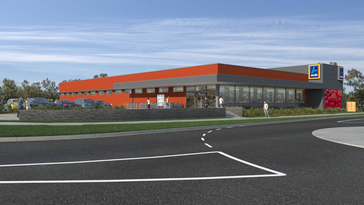 PROPOSED: Aldi Australia's plans for a standalone Salamander Bay store off Bagnall Beach Road.