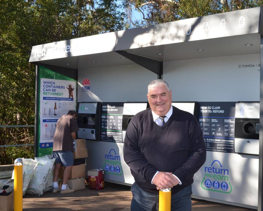 WELCOME ADDITION: Nelson Bay Bowling Club secretary manager Dean McCarthy said the opportunity to host the Return and Earn had been quite unexpected. Picture: Sam Norris 