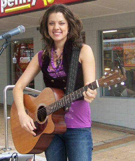 FESTIVAL OPENER: Amber Lawrence played the first gig of the first Bluewater in 2006.