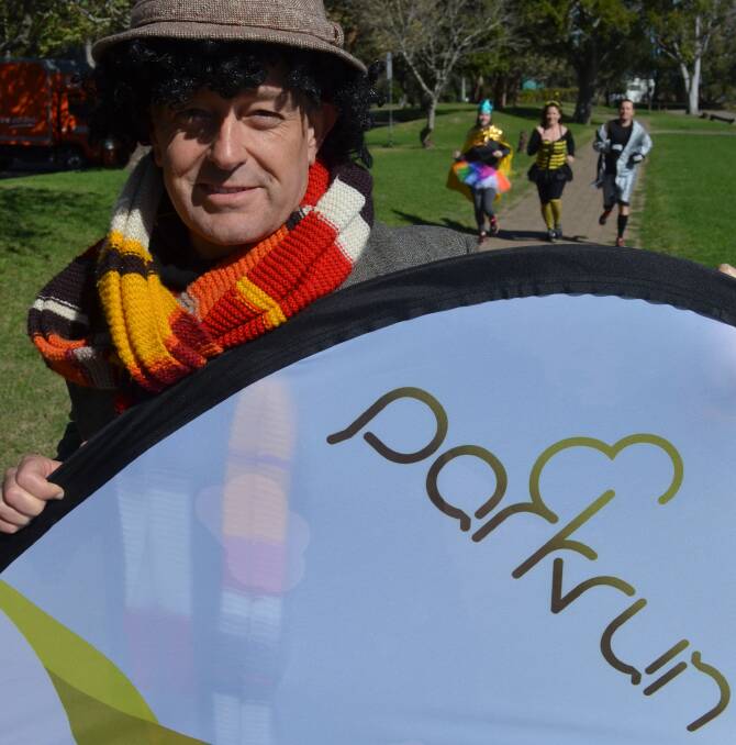 TIME TRAVELER: Raymond Terrace parkun event director Brenton Pobjie will run as The Doctor to mark six months of the riverside run. Picture: Sam Norris