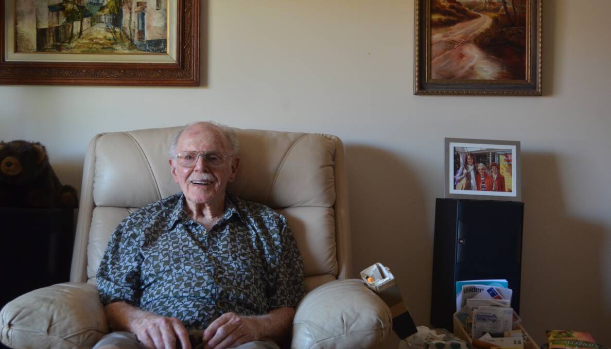 HAPPY MILESTONE: Not too long in the tooth, Dr Fred Burton will with his seven grandchildren and 10 great-grandchildren, celebrate his 100th birthday at Fingal Haven on Sunday, though his birthday is Saturday. Picture: Sam Norris