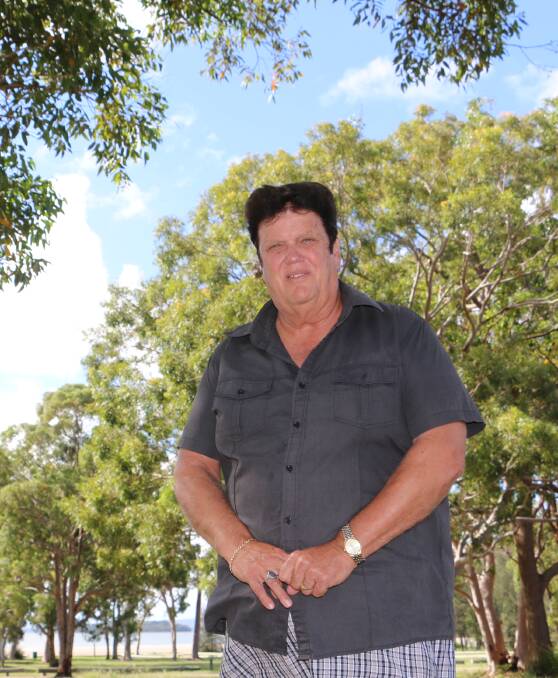 OPPOSED: Patrick Twohill campaigned against a 12 unit development at this Tanilba Road site in Mallabula, and the loss of ammenity, in February. Picture: Fairfax