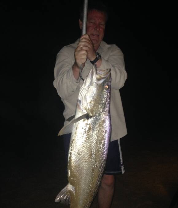  CRACKER: Sydney visitor Darren Williams with his 15kg mulloway