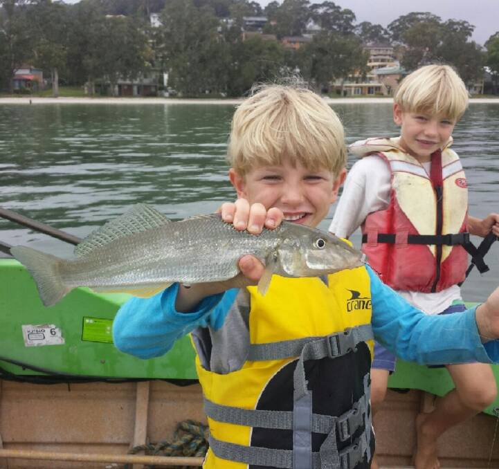 YOU BEAUTY: Champions Oliver and Will Hoffman with their cracker Corlette Point whiting.