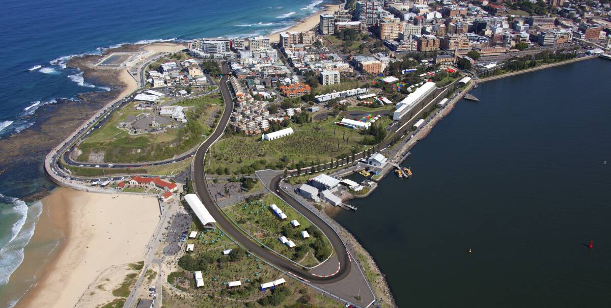 THE VIEW FROM ABOVE: A Supercars' mock-up of the Newcastle 500 race track ... Newcastle East residents will step up their opposition with a forum on Friday.