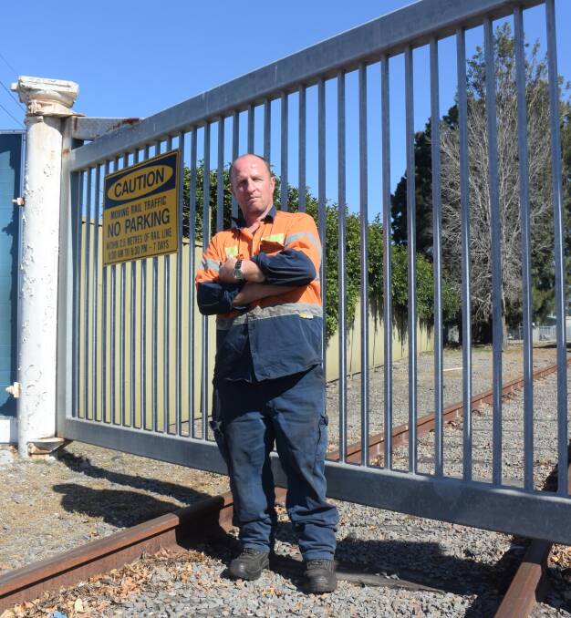 Hard times: Rail manufacturing worker Phill Walters fears for the future of manufacturing jobs in the Hunter. Picture: Matthew Kelly 