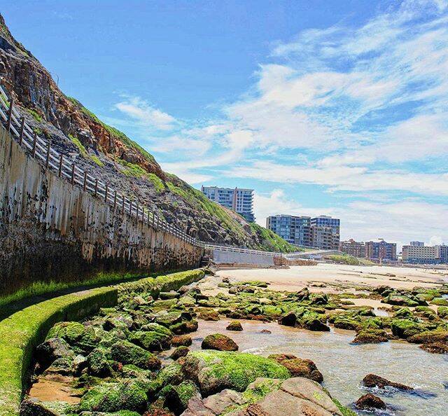 MORNING SHOT: INSTA @backstreetnomad One of my favorite photos of my city, Newcastle. I was lucky enough to shoot the beautiful green moss before getting washed away by the surf. #newcastlensw #visitnewcastle #visitnsw #australia