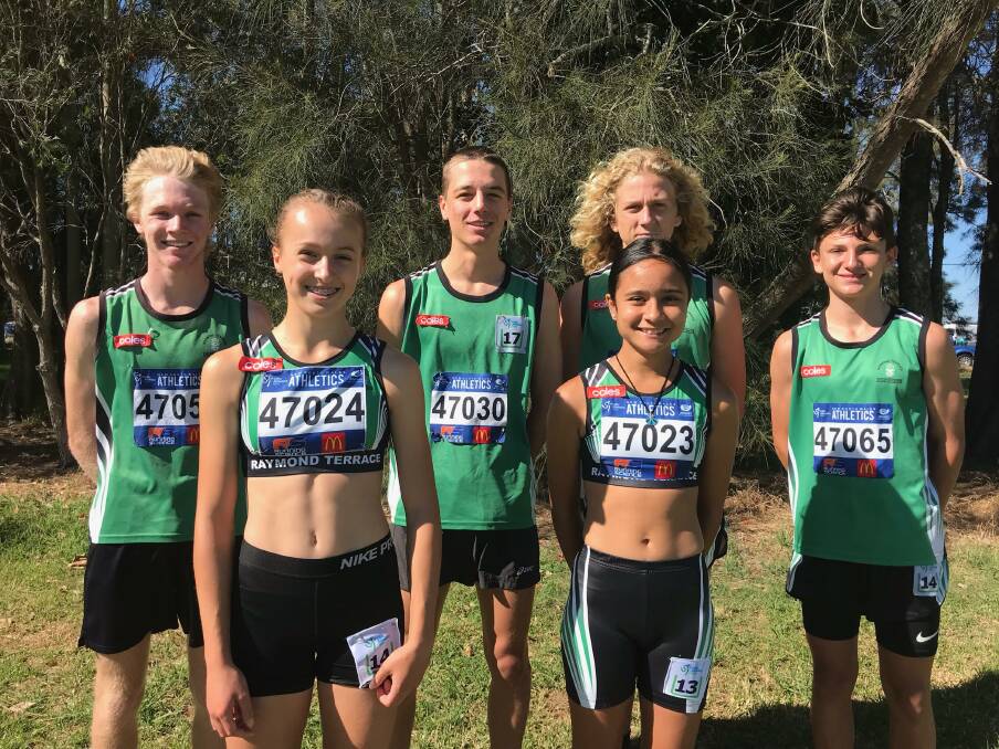 RECORD BREAKERS: Some of the athletes to win gold were Benjamin Edstein, 17, Nathan Swan, 17, Harper Collins, 14, Liam Fairweather, 17, Ebony Newton, 14, and Keira McGregor, 12.