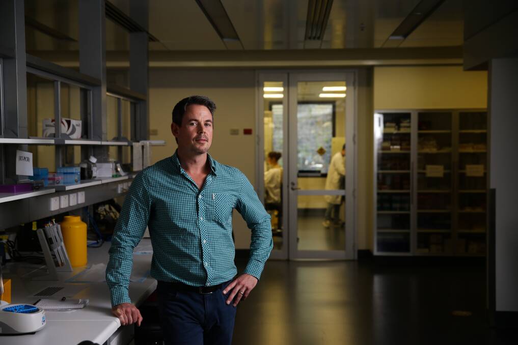 HUNT: Hunter Medical Research Institute researcher Dr Nathan Bartlett is part of a team granted $6.3 million for their trials. Picture: Jonathan Carroll