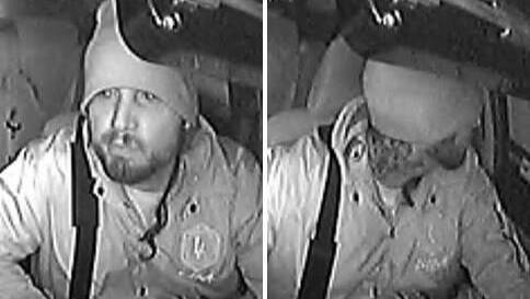 HUNT: Police want to question this man in relation to an alleged armed robbery in a taxi at Raymond Terrace.