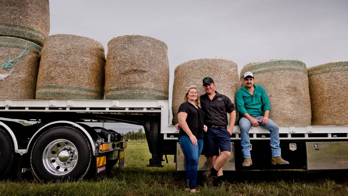 HELPING HAND: Mark Hemmings, and Leonnie and Josh Carter, of Carter Haulage, are gearing up to deliver relief to communities affected by the devastating Sir Ivan bushfire. Picture: Perry Duffin