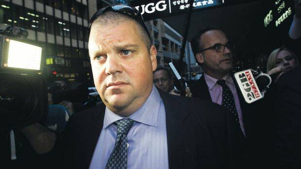 Nathan Tinkler outside ICAC in 2014. 
