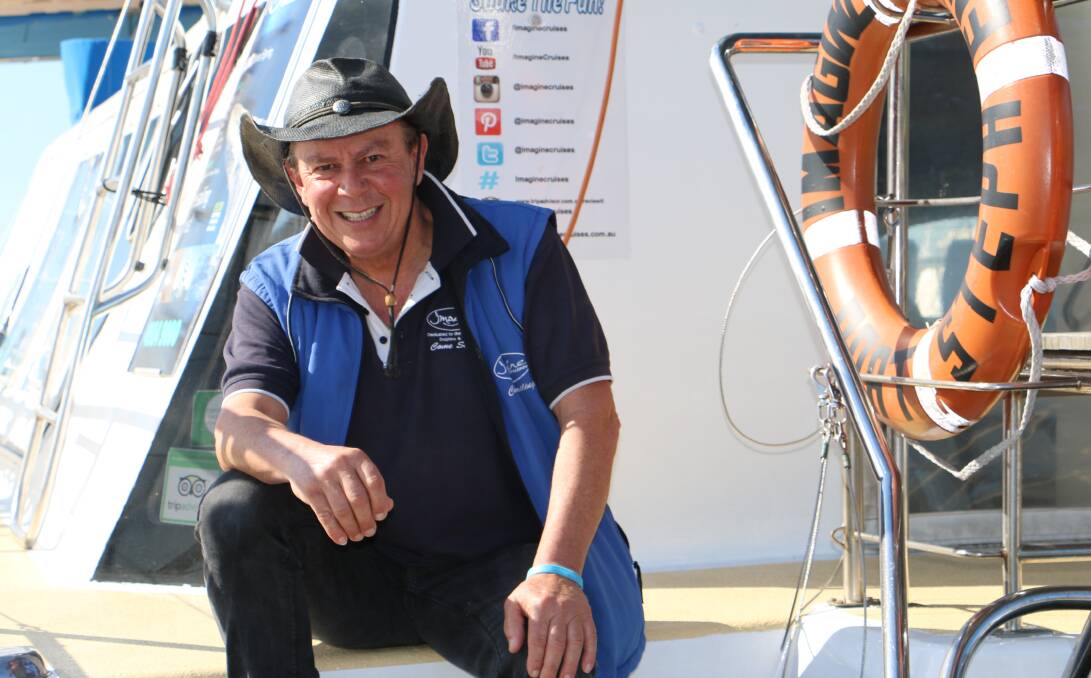 PROUD: Nelson Bay tourism operator Frank Future is celebrating 21 years of whale watching with Imagine Cruises. His first whale watching season was in 1996. Picture: Ellie-Marie Watts