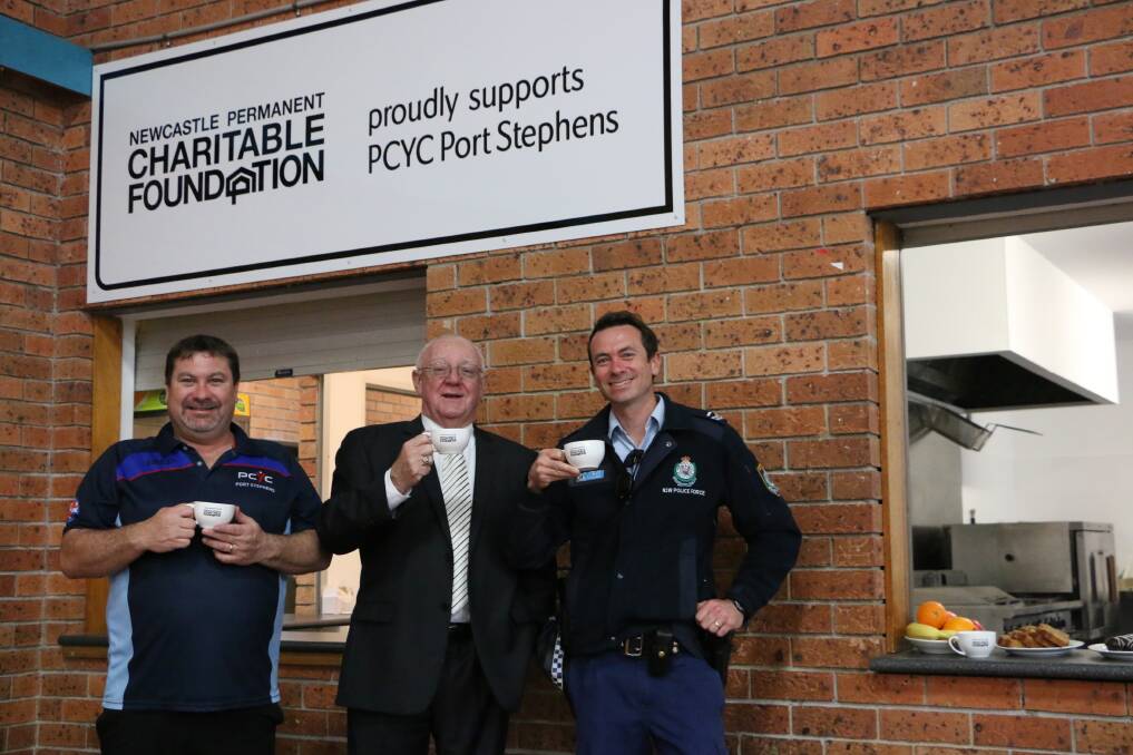 A $47,500 Newcastle Permanent Charitable Foundation grant has allowed PCYC Port Stephens to fit out its foyer with a cafe and training centre.