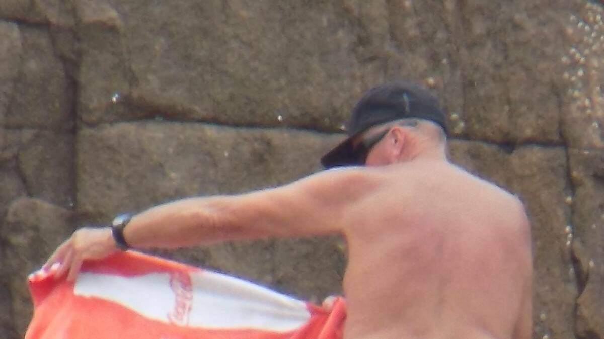 KNOW MORE?: Police have released this image of a man who may be able to help with inquiries into a child approach at a Boat Harbour beach last month. Picture: NSW Police Force