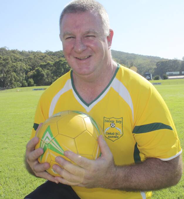UNITED FRONT: Michael Larkin is the newly elected president of Nelson Bay United football club. Picture: Charles Elias