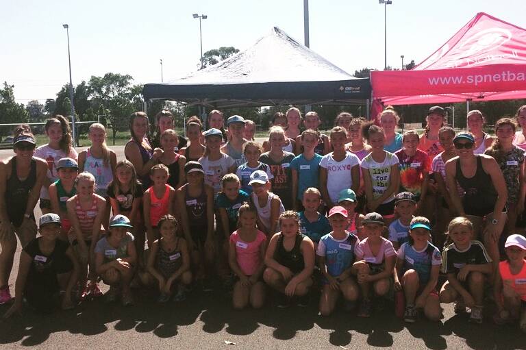 SEASON BUILD UP: Port Stephens Netball Association hosted Netball NSW’s school holiday program. Picture: Supplied