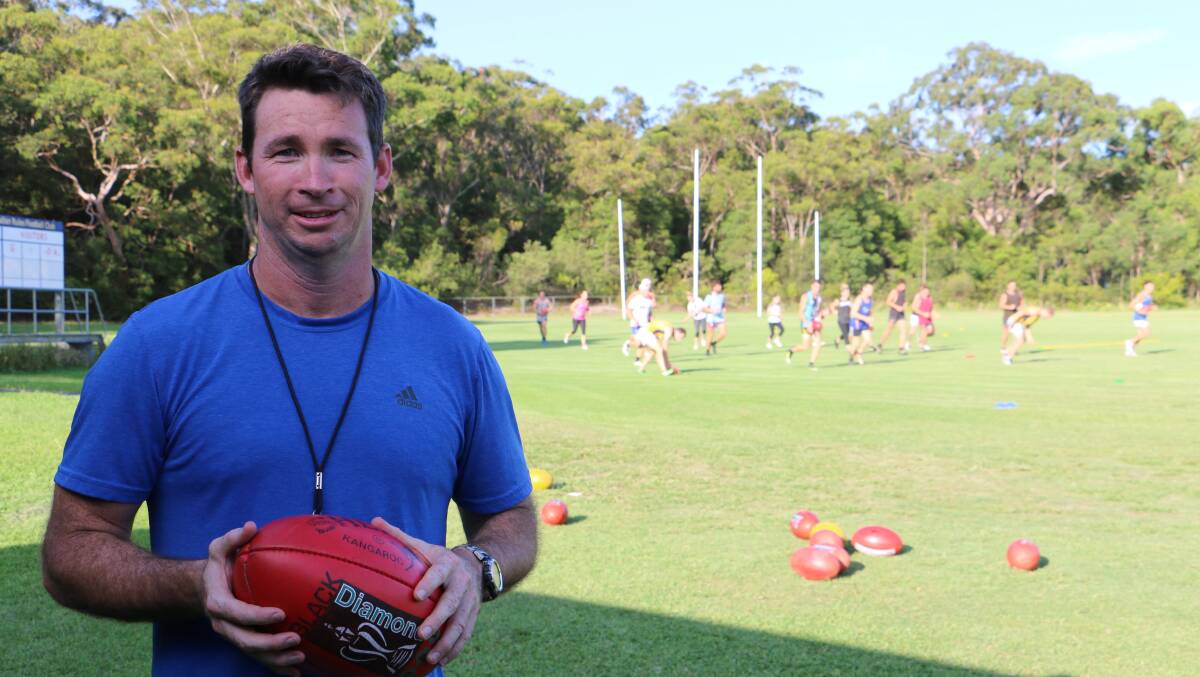 EYE ON THE PRIZE: Nelson Bay Marlins coach Sean McGrath. Picture: Ellie-Marie Watts