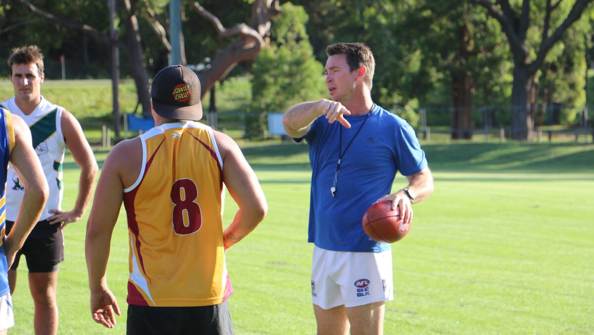 EYE ON THE PRIZE: Nelson Bay Marlins coach Sean McGrath at training. Picture: Ellie-Marie Watts